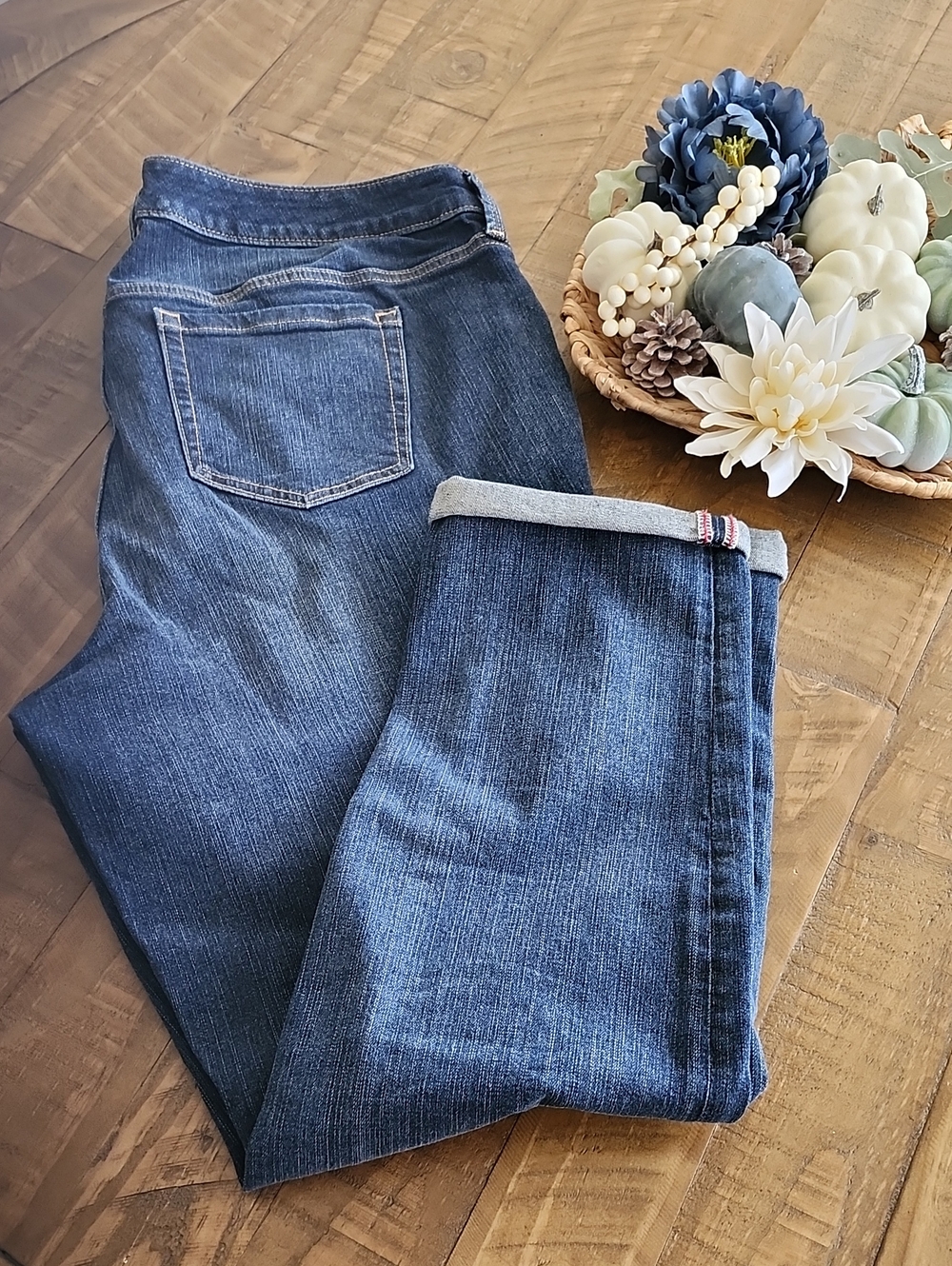 torrid Dark Blue Boyfriend Straight Jeans